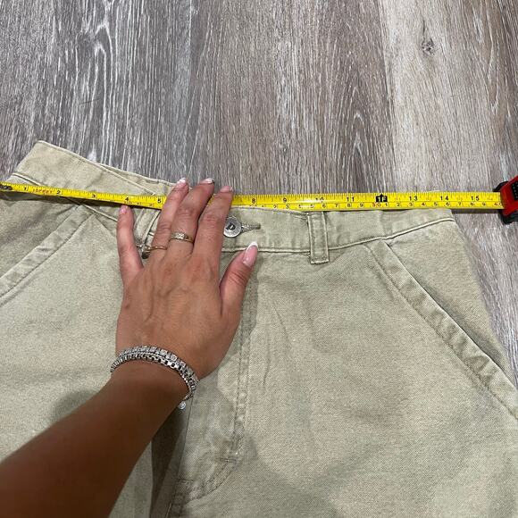 Patagonia Vintage Tan Beige Hiking Canvas cotton Shorts Size 30 - Picture 9 of 11